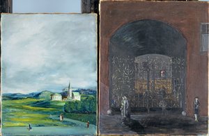 Landscape and street scene by Joachim Ringelnatz